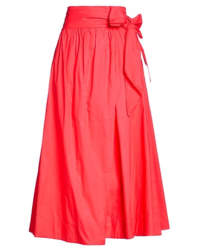 FORTE_FORTE Gonna midi Rosso 100% Cotone