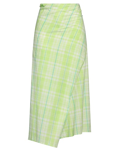 6397 Midi skirt Lime green 100% Cotton