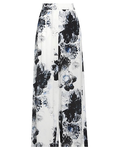 MCQUEEN Casual trouser White 100% Silk