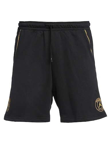 JORDAN Shorts & Bermuda Black 80% Cotton, 20% Polyester