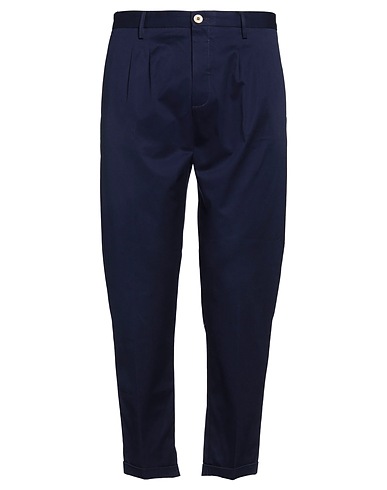 (+) PEOPLE Casual trouser Navy blue 100% Cotton