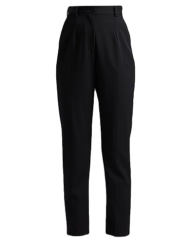 DOLCE&GABBANA Casual trouser Black 89% Virgin Wool, 9% Silk, 2% Polyester