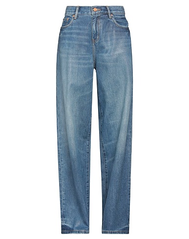 PURPLE Denim trousers Blue 100% Cotton