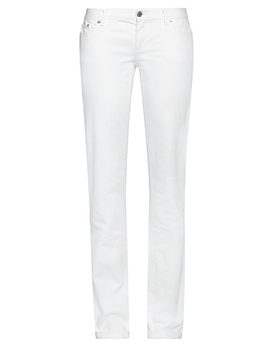 JOHN RICHMOND Denim trousers White 100% Cotton