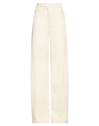 MAX MARA STUDIO Palazzo pant BEIGE 80% Cotton, 20% Linen