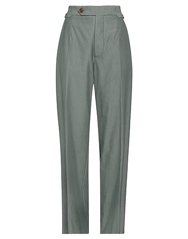 VIVIENNE WESTWOOD Casual trouser Sage green 100% Cotton
