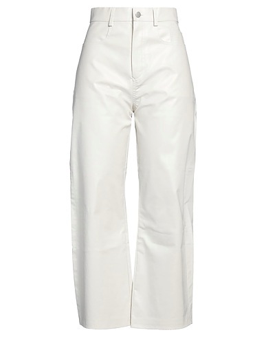 KASSL EDITIONS Pantalon Blanc cassé 68% Coton, 29% Polyuréthane, 3% Élasthanne