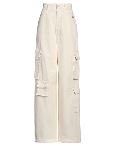 AMISH SUPPLIES Denim pants White 100% Cotton