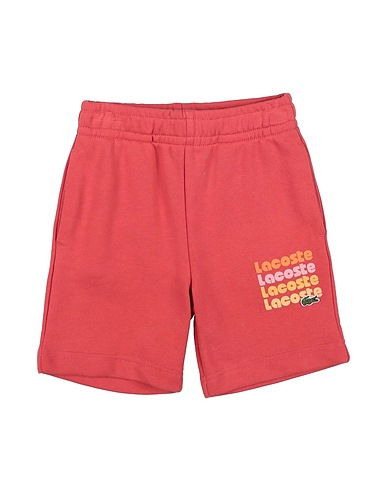 LACOSTE Shorts & Bermuda Mattone 100% Cotone organico