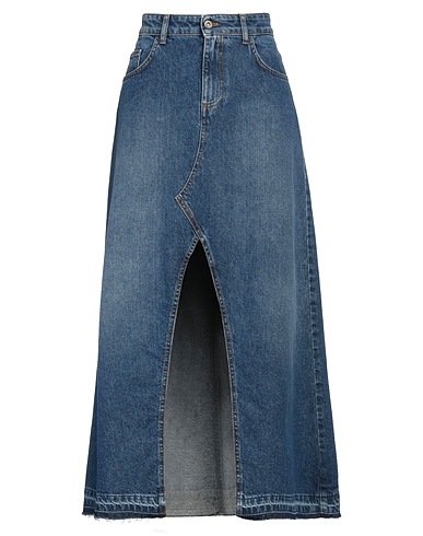 PEPEROSA Denim skirt Blue 100% Cotton