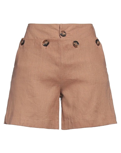 WEILI ZHENG Shorts & Bermuda Cammello 100% Lino