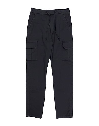 PAOLO PECORA Casual trouser Midnight blue 98% Cotton, 2% Elastane