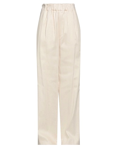 NINE IN THE MORNING Pantalone Beige 64% Lino, 34% Cotone, 2% Elastan