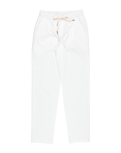NUPKEET Casual trouser White 98% Cotton, 2% Elastane