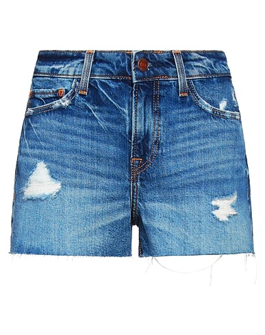 GUESS Denim shorts Blue 66% Cotton, 34% Viscose