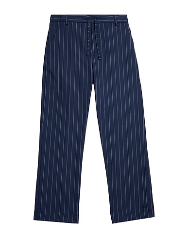 PAOLO PECORA Casual pants Navy 62% Polyester, 35% Viscose, 3% Elastane