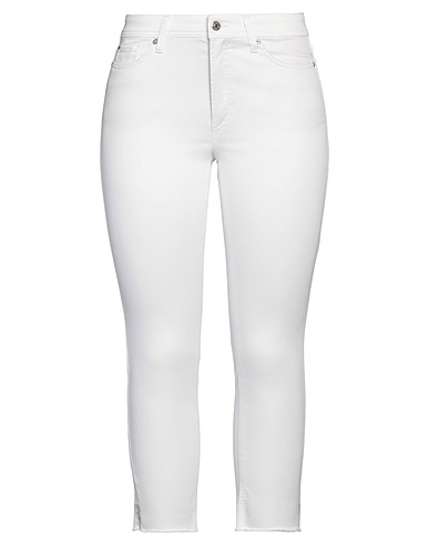 CAMBIO Denim trousers White 91% Cotton, 6% Elastomultiester, 3% Elastane