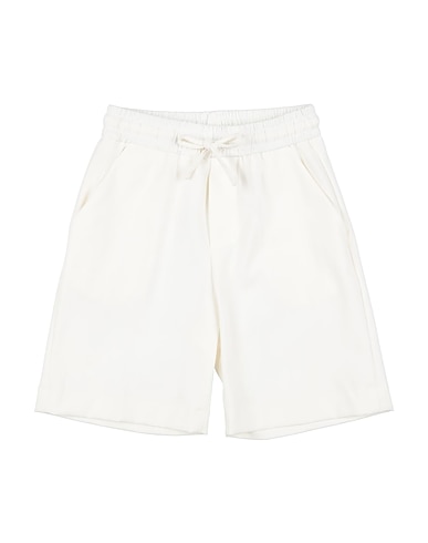 PAOLO PECORA Shorts & Bermuda Off white 52% Cotone, 40% Poliammide, 8% Elastan