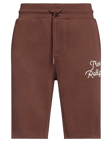 TRUE RELIGION Shorts & Bermuda Brown 80% Cotton, 20% Polyester