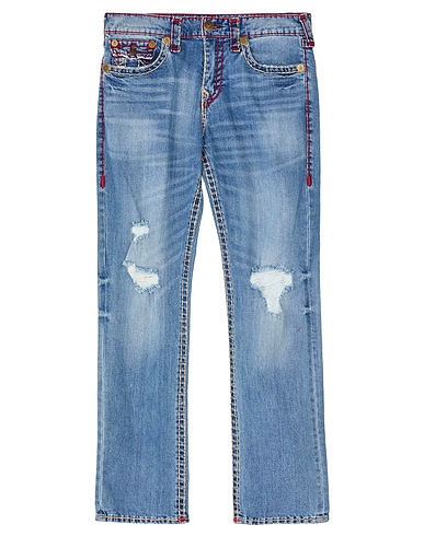 TRUE RELIGION Denim trousers Blue 99% Cotton, 1% Elastane