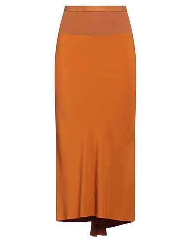RICK OWENS Midi skirt Camel 64% Acetate, 36% Silk, Cotton, Polyamide