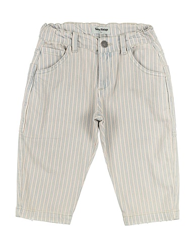 TOCOTO VINTAGE Denim trousers Beige 96% Cotton, 4% Elastane