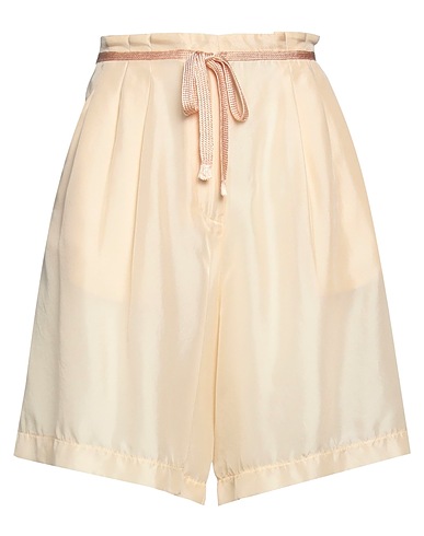 FORTE_FORTE Shorts & Bermuda Ivory 100% Silk