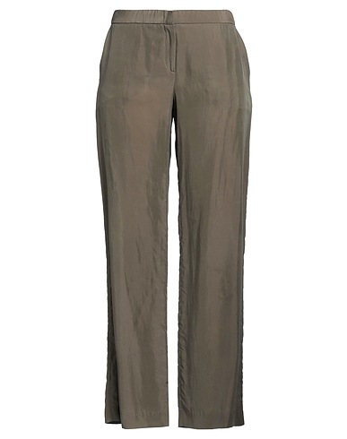ASPESI Casual pants Military green 52% Cupro, 48% Silk