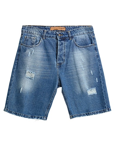 STILOSOPHY Denim shorts Blue 100% Cotton