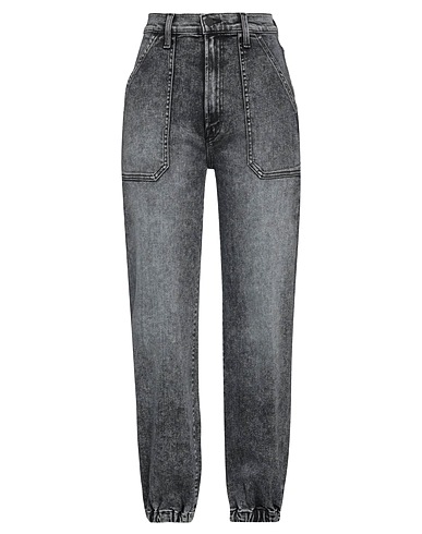 MOTHER Denim trousers Charcoal 81% Cotton, 11% Lyocell, 6% Polyester, 2% Elastane