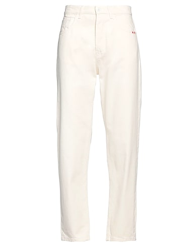 AMISH SUPPLIES Denim trousers White 100% Cotton
