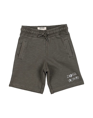 ZADIG&VOLTAIRE Shorts & Bermuda Military green 100% Cotton, Elastane