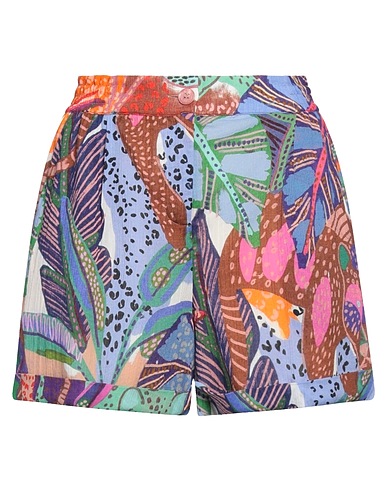 IVI COLLECTION Shorts & Bermuda Pastel blue 100% Cotton
