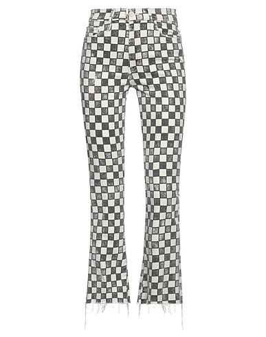 MOTHER Casual trouser Ivory 94% Cotton, 4% Polyester, 2% Elastane