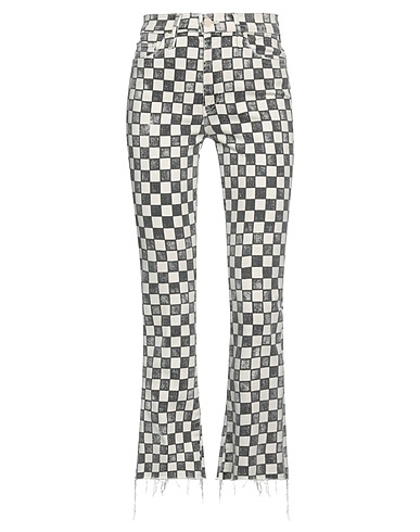 MOTHER Casual trouser AVORIO 94% Cotton, 4% Polyester, 2% Elastane
