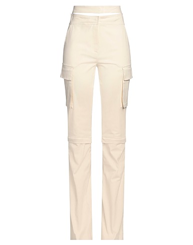 ANDREĀDAMO Casual pants Cream 98% Cotton, 2% Elastane