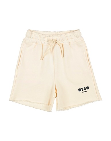 MSGM Shorts & Bermuda Cream 100% Cotton