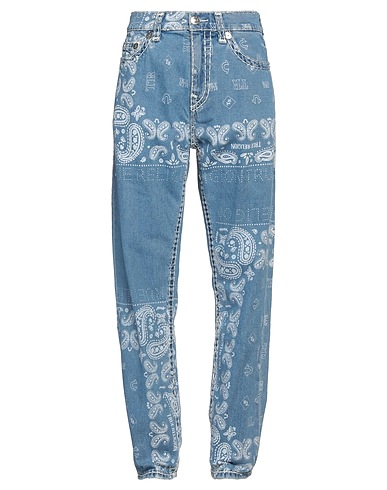 TRUE RELIGION Denim pants Blue 99% Cotton, 1% Elastane