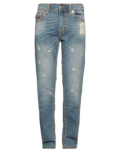 TRUE RELIGION Denim pants Blue 78% Cotton, 21% Repreve®, 1% Elastane