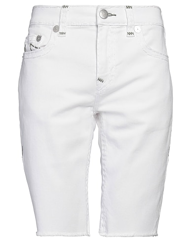 TRUE RELIGION Shorts vaqueros BIANCO 99% Algodón, 1% Elastán