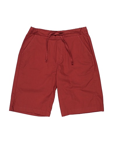 PAOLO PECORA Shorts & Bermuda Chocolate brown 98% Cotton, 2% Elastane