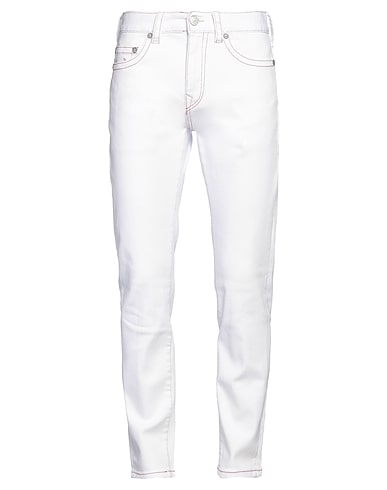 TRUE RELIGION Denim trousers White 99% Cotton, 1% Elastane