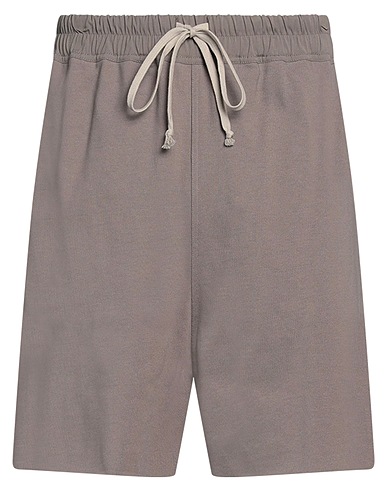 RICK OWENS Shorts & Bermuda Grey 100% Cotton, Elastane