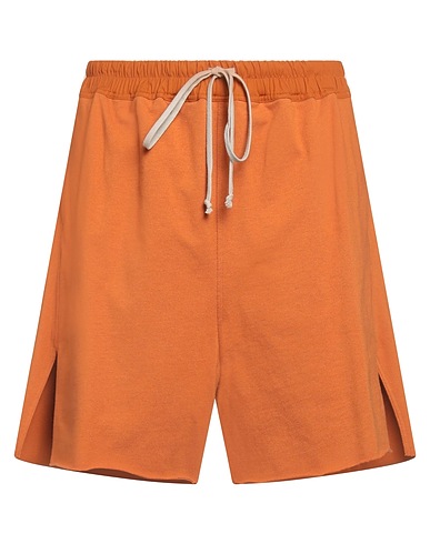 RICK OWENS Shorts & Bermuda Rust 100% Cotton, Elastane