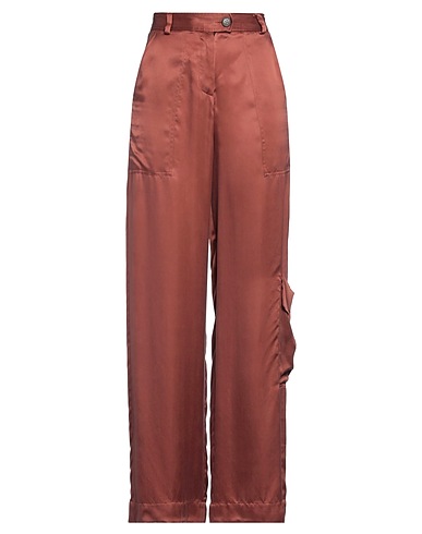ISABEL BENENATO Pantalon Rouge brique 100% Cupro