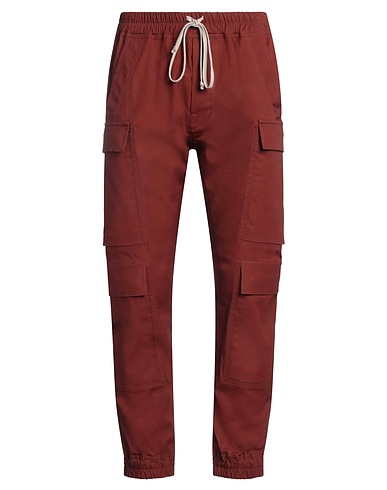 RICK OWENS Pantalone Cioccolato 97% Cotone, 3% Elastan