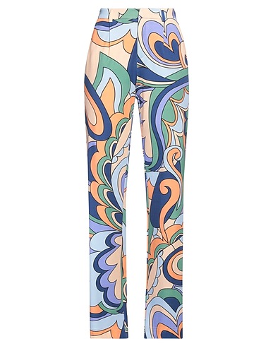 IVI COLLECTION Casual pants Blue 67% Rayon, 28% Polyester, 5% Elastane