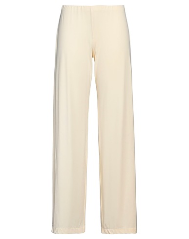 RAFFAELA D'ANGELO Casual trouser Ivory 86% Polyamide, 14% Elastane