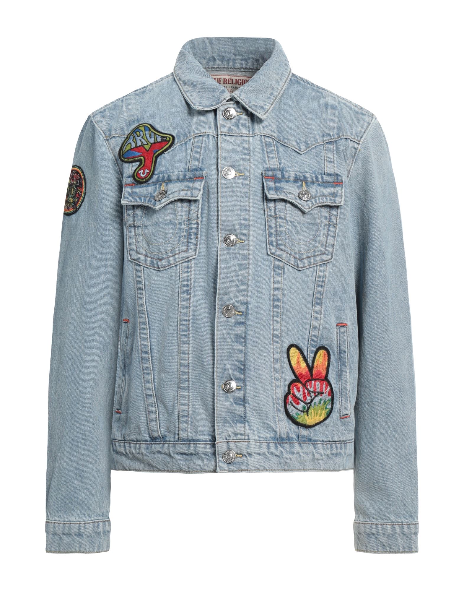 送料関税込み☆ TRUE RELIGION ロゴ デニムブルゾン TRUE RELIGION ***送料無料*** □TRUE RELIGION[トゥルー