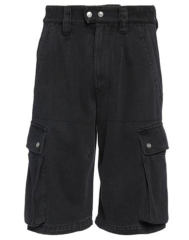 ISABEL MARANT Denim shorts Black 77% Lyocell, 23% Cotton